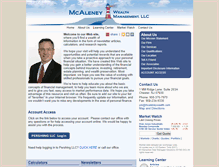 Tablet Screenshot of mcaleneywealth.com